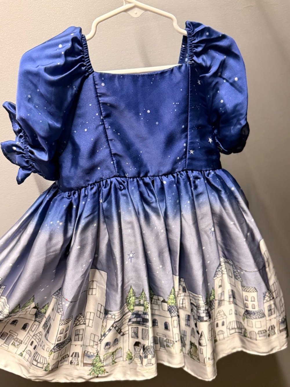 Nordstrom Blue Starry Village Girls' Dress